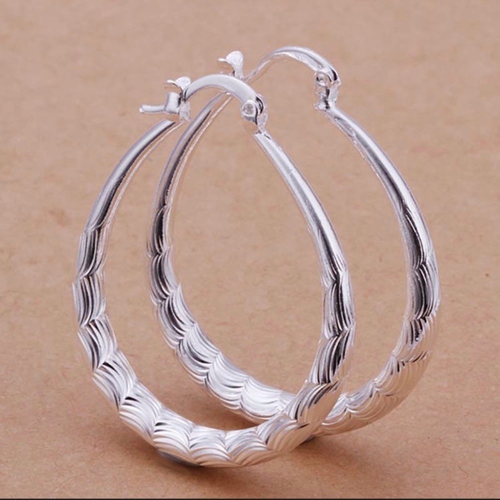 925 Sterling Silver Hoop Earrings